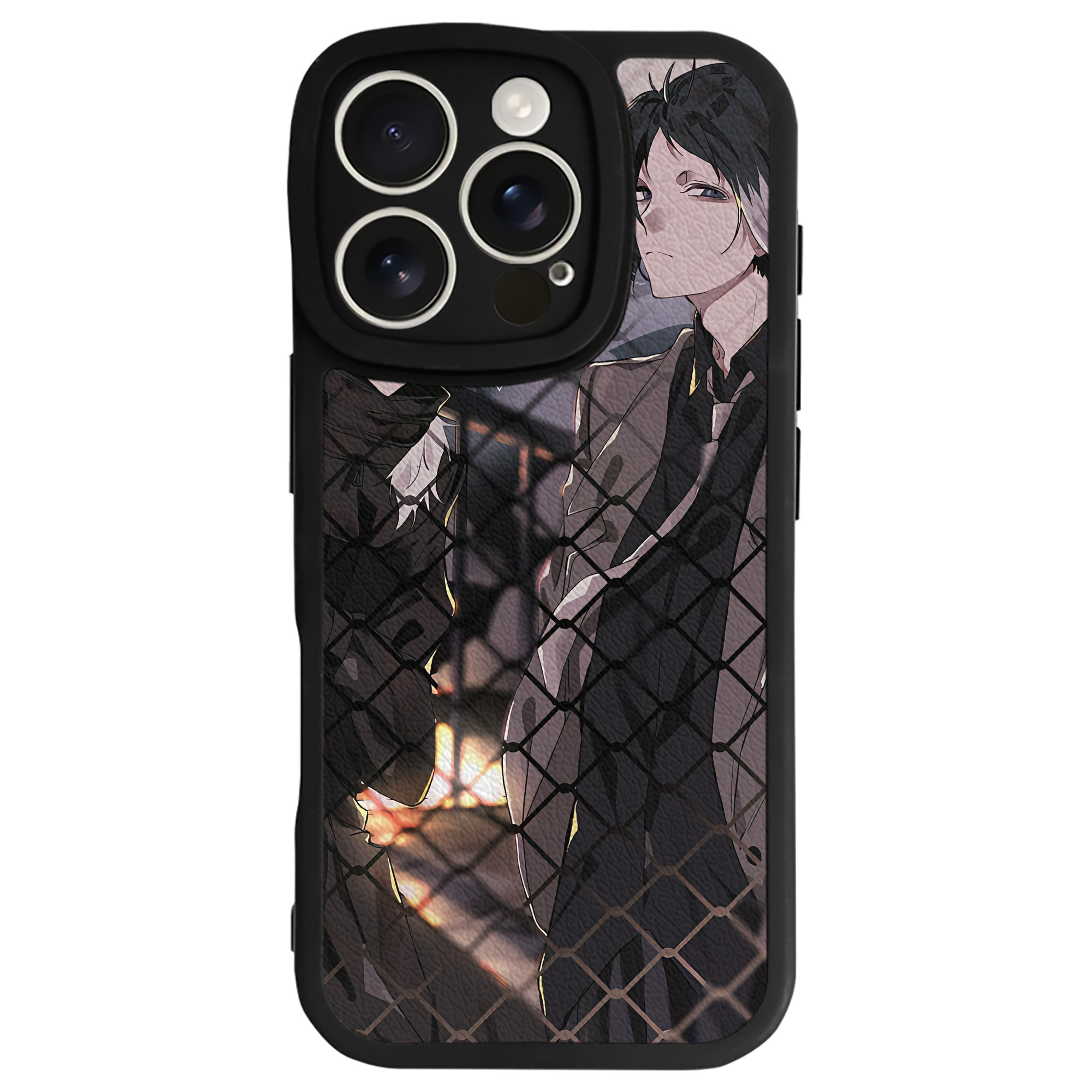 （画像用） 文豪ストレイドッグス Bungo Stray Dogs 【iPhone 16シリーズ対応】シリコンスマホケース（レザー調） 材質：シリコン